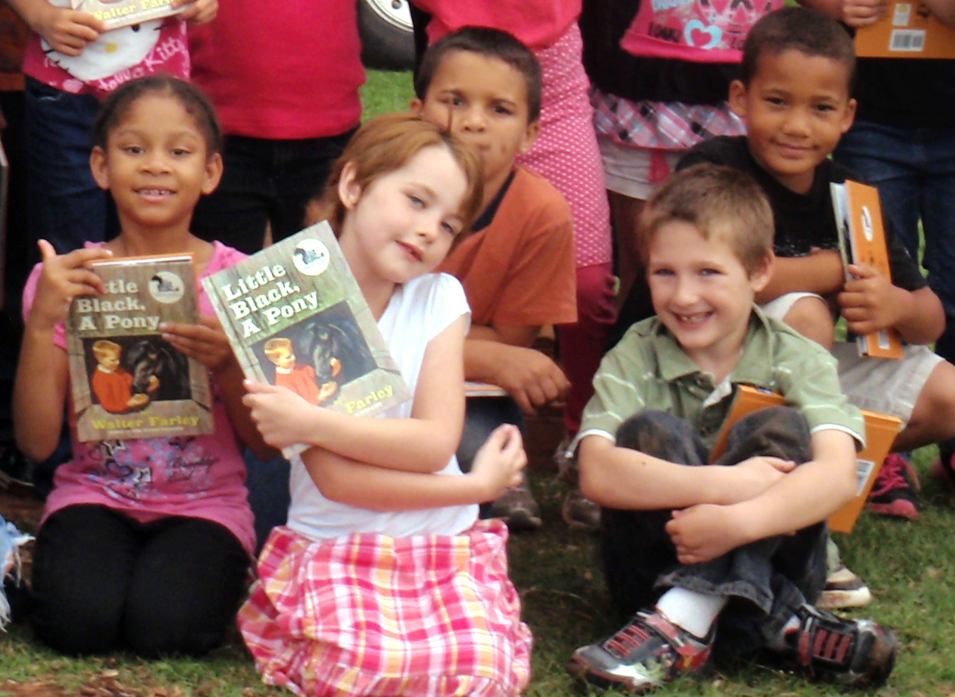 Highland Park First Graders get books